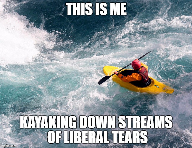 OF LIBERAL TEARS image tagged in donald trump,hillary clinton,election 2016...