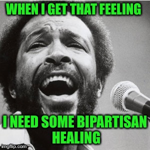 WHEN I GET THAT FEELING I NEED SOME BIPARTISAN HEALING | made w/ Imgflip meme maker