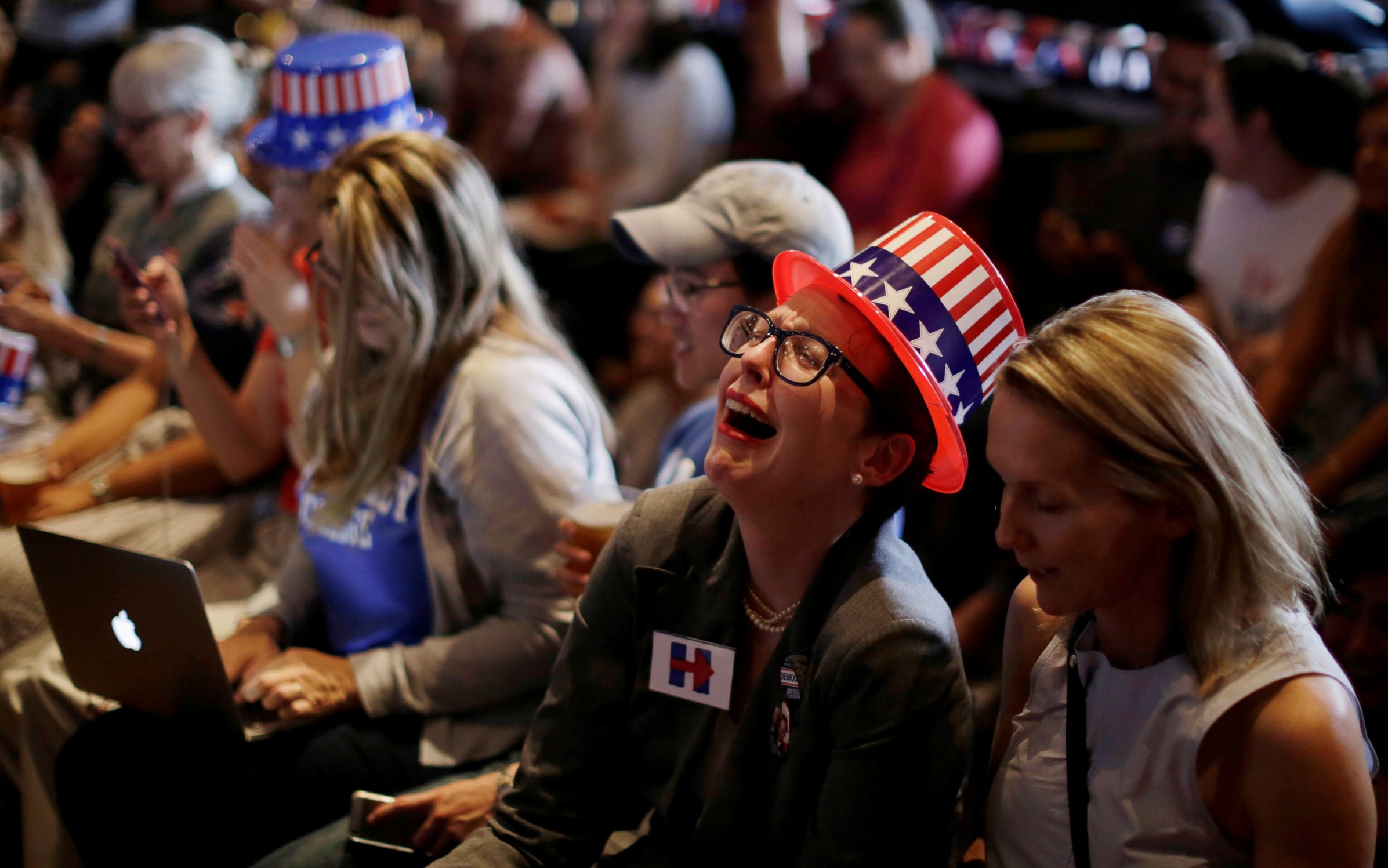 High Quality Crying Hillary Supporters Blank Meme Template
