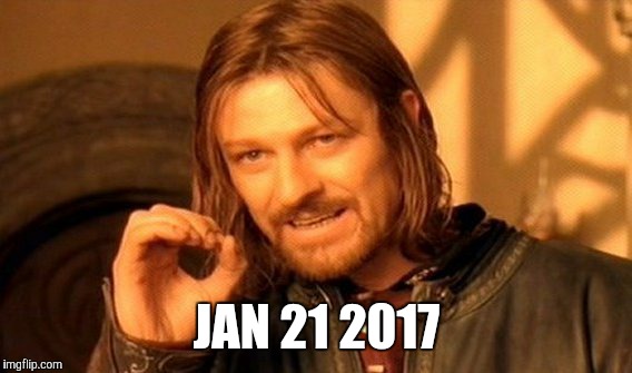 One Does Not Simply Meme | JAN 21 2017 | image tagged in memes,one does not simply | made w/ Imgflip meme maker