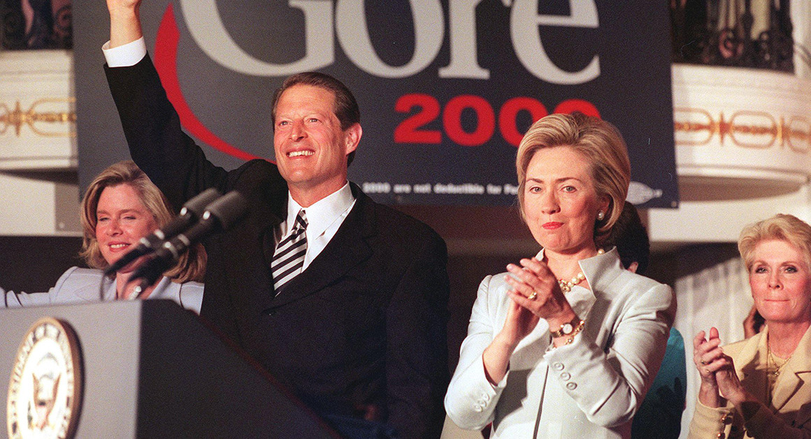 Hillary Clinton and Al Gore Blank Meme Template