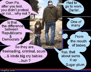 Freeloading Scumbag Babies | image tagged in gifs,lol,funny,donald trump,hillary clinton,republicans | made w/ Imgflip images-to-gif maker