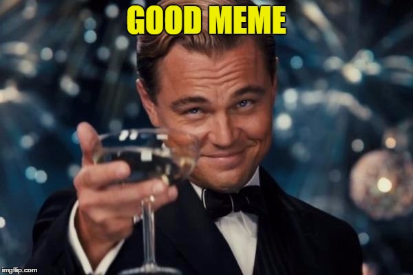 Leonardo Dicaprio Cheers Meme | GOOD MEME | image tagged in memes,leonardo dicaprio cheers | made w/ Imgflip meme maker