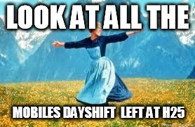 Look At All These | LOOK AT ALL THE; MOBILES DAYSHIFT  LEFT AT H25 | image tagged in memes,look at all these | made w/ Imgflip meme maker