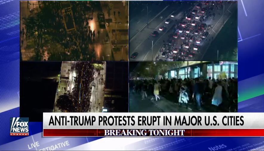 Fox News Trump Protest Blank Meme Template