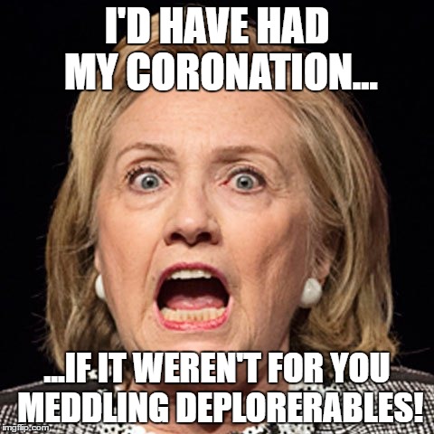 Thwarted by Meddling Deplorerables | I'D HAVE HAD MY CORONATION... ...IF IT WEREN'T FOR YOU MEDDLING DEPLORERABLES! | image tagged in scooby doo meddling kids | made w/ Imgflip meme maker