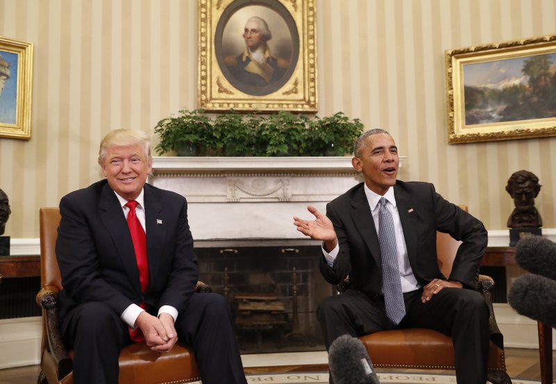 High Quality Obama and Trump Blank Meme Template