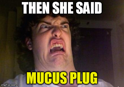 some things you don't need to know | THEN SHE SAID; MUCUS PLUG | image tagged in scared out,plug life | made w/ Imgflip meme maker