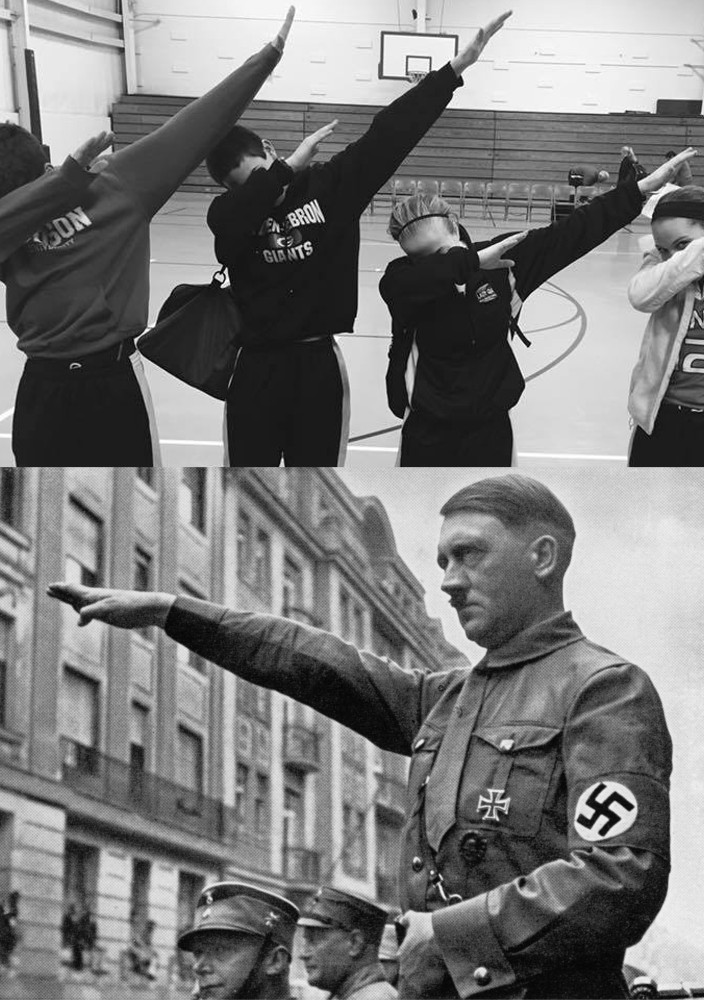 Hitler Dab Blank Meme Template