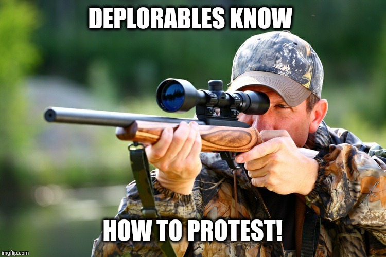come at me! | DEPLORABLES KNOW; HOW TO PROTEST! | image tagged in politics | made w/ Imgflip meme maker