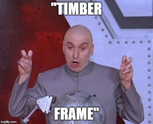 Dr Evil Laser Meme | "TIMBER; FRAME" | image tagged in memes,dr evil laser | made w/ Imgflip meme maker
