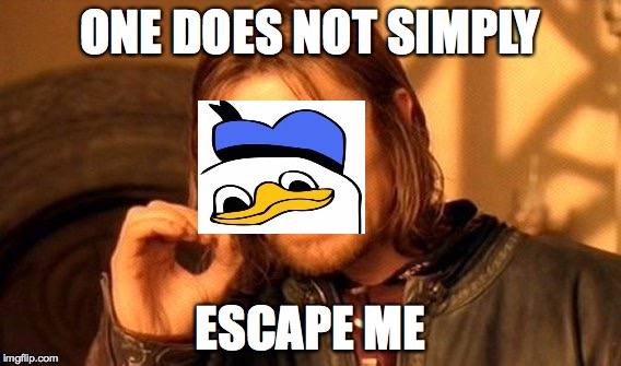One Does Not Simply Meme | ONE DOES NOT SIMPLY; ESCAPE ME | image tagged in memes,one does not simply | made w/ Imgflip meme maker