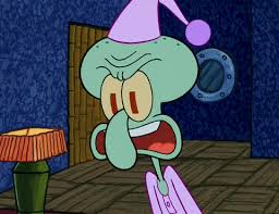 squidward yell Blank Meme Template