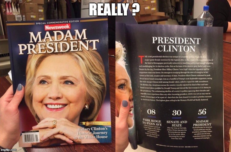 REALLY ? | image tagged in clinton,president,usa,trump | made w/ Imgflip meme maker