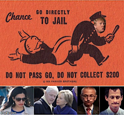 The Good Cop | . | image tagged in hillary in jail,donald trump,police,globalism | made w/ Imgflip meme maker