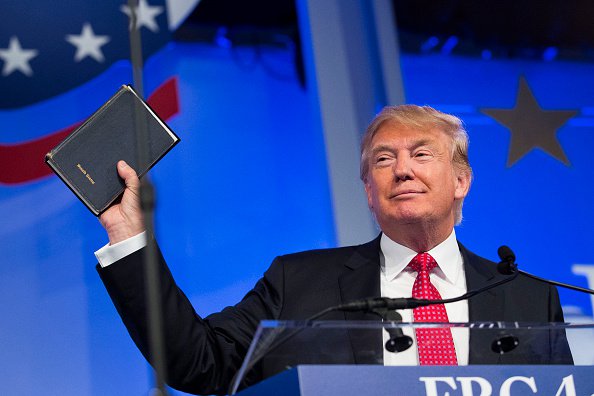 Trump Bible Blank Meme Template