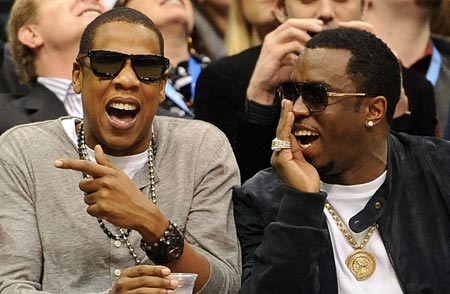 Jay-z and P.Diddy laughing Blank Meme Template