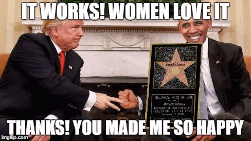 Trump give's Obama the gift that keeps on giving | image tagged in trump | made w/ Imgflip meme maker