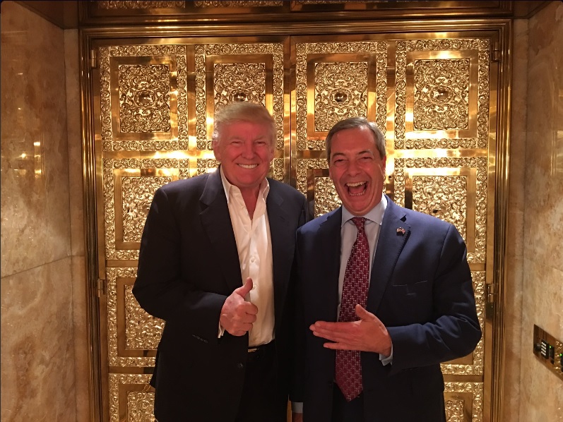 High Quality Trump and Farage Blank Meme Template