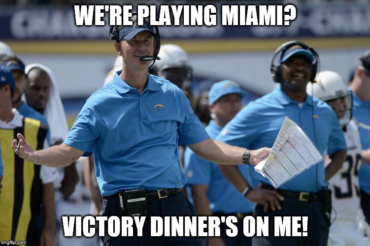 WE'RE PLAYING MIAMI? VICTORY DINNER'S ON ME! | made w/ Imgflip meme maker