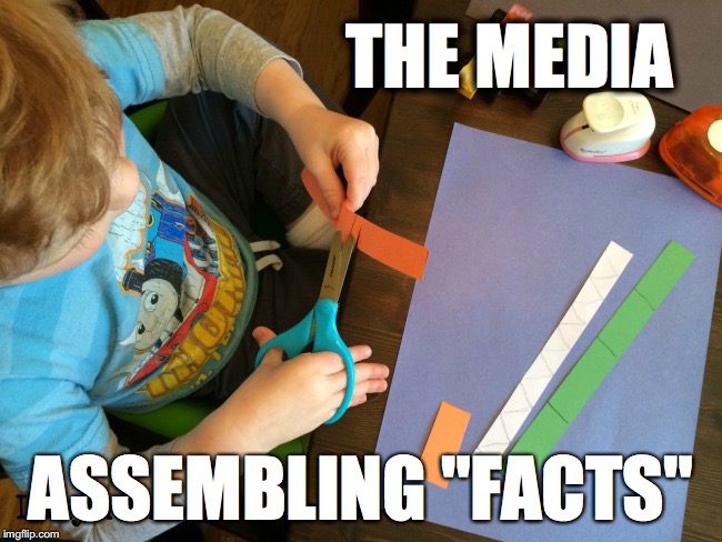 THE MEDIA; ASSEMBLING "FACTS" | image tagged in media,media facts,facts | made w/ Imgflip meme maker