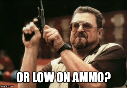 Am I The Only One Around Here Meme | OR LOW ON AMMO? | image tagged in memes,am i the only one around here | made w/ Imgflip meme maker