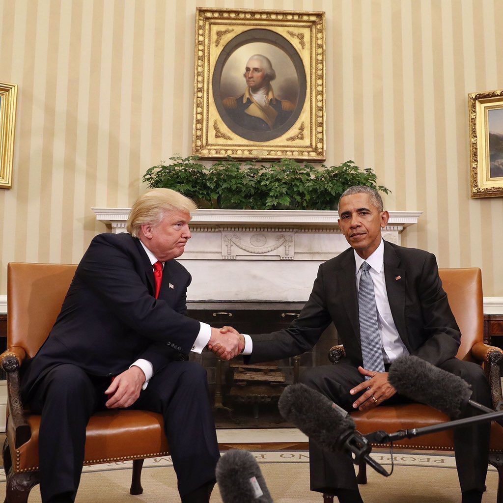 High Quality trump and obama Blank Meme Template
