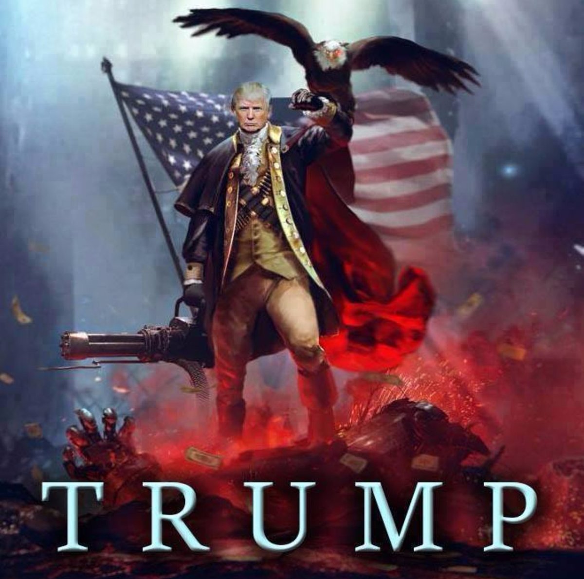 High Quality Trump Patriot Blank Meme Template