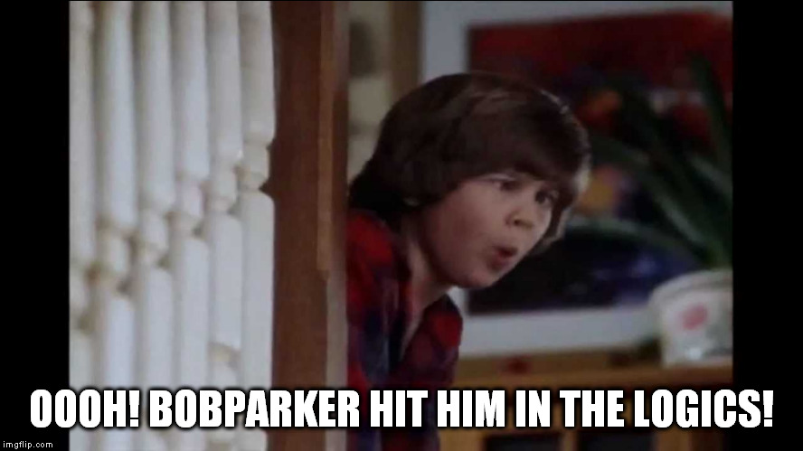 OOOH! BOBPARKER HIT HIM IN THE LOGICS! | made w/ Imgflip meme maker