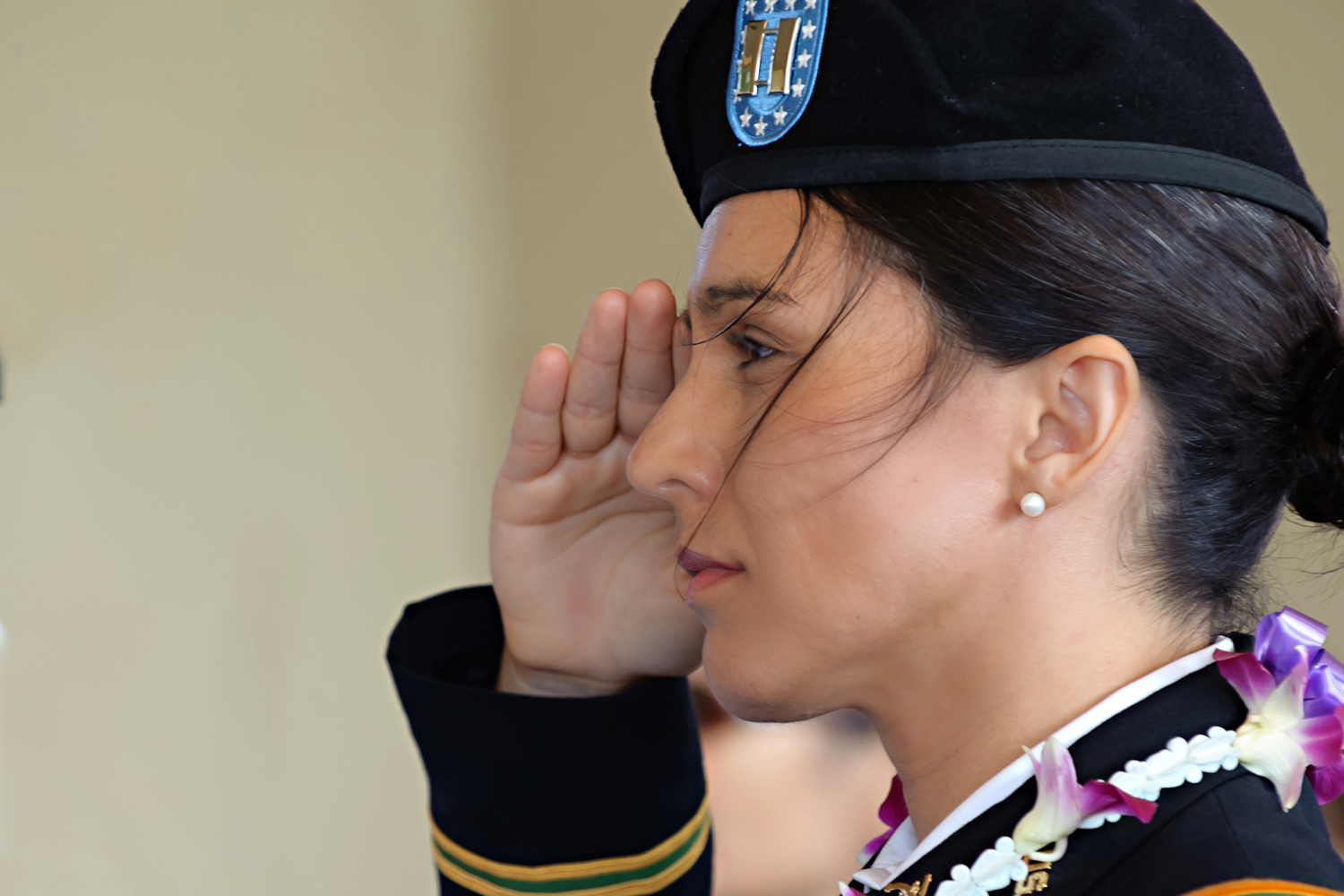 Tulsi Military Salute Blank Meme Template