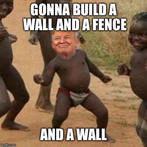 GONNA BUILD A WALL AND A FENCE AND A WALL | made w/ Imgflip meme maker