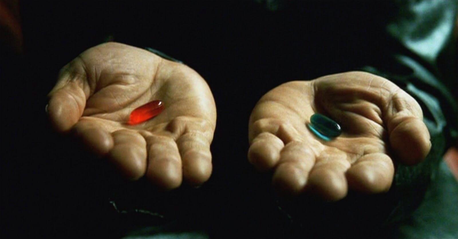 Red pill blue pill Blank Template Imgflip