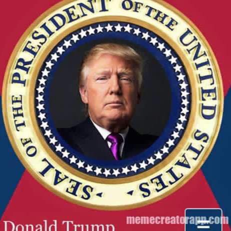 President Trump seal Blank Meme Template