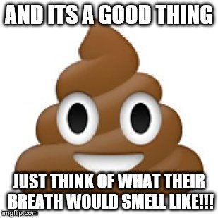 AND ITS A GOOD THING JUST THINK OF WHAT THEIR BREATH WOULD SMELL LIKE!!! | image tagged in fly catcher | made w/ Imgflip meme maker
