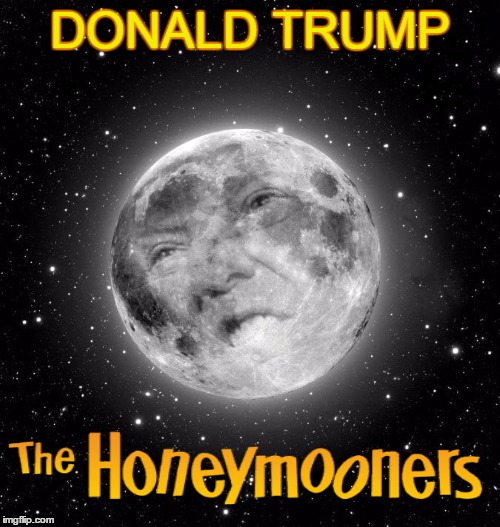 DONALD TRUMP | image tagged in super moon 2016 | made w/ Imgflip meme maker