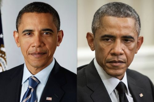 Obama aging Blank Meme Template