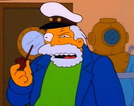 Simpsons captain Blank Meme Template