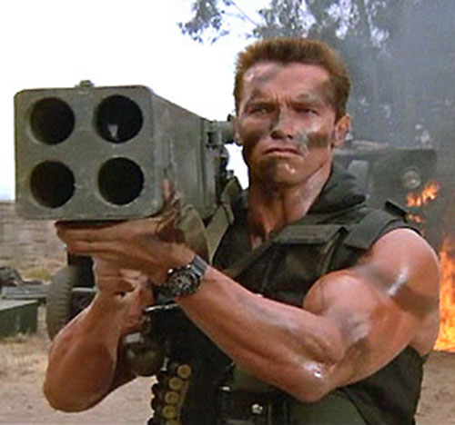 High Quality Arnold Schwarzenegger --- John Matrix Blank Meme Template