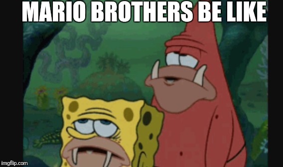 Super mario bros | MARIO BROTHERS BE LIKE | image tagged in funny memes,memes | made w/ Imgflip meme maker