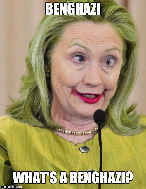 Hillary Clinton Cross Eyed | BENGHAZI; WHAT'S A BENGHAZI? | image tagged in hillary clinton cross eyed | made w/ Imgflip meme maker
