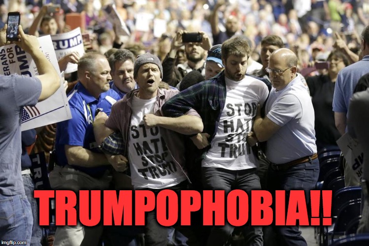 TRUMPOPHOBIA!! | image tagged in trump,trumpophobia,trumpophobic | made w/ Imgflip meme maker
