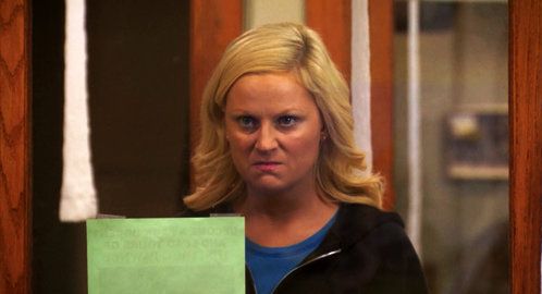 High Quality Angry Leslie Knope Blank Meme Template