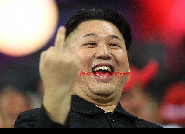 Kim Jong Il Middle Finger Blank Meme Template
