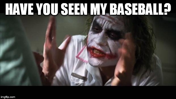 And everybody loses their minds | HAVE YOU SEEN MY BASEBALL? | image tagged in memes,and everybody loses their minds | made w/ Imgflip meme maker