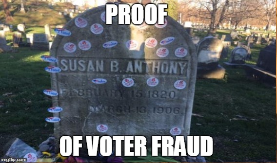 PROOF; OF VOTER FRAUD | image tagged in voter fraud | made w/ Imgflip meme maker
