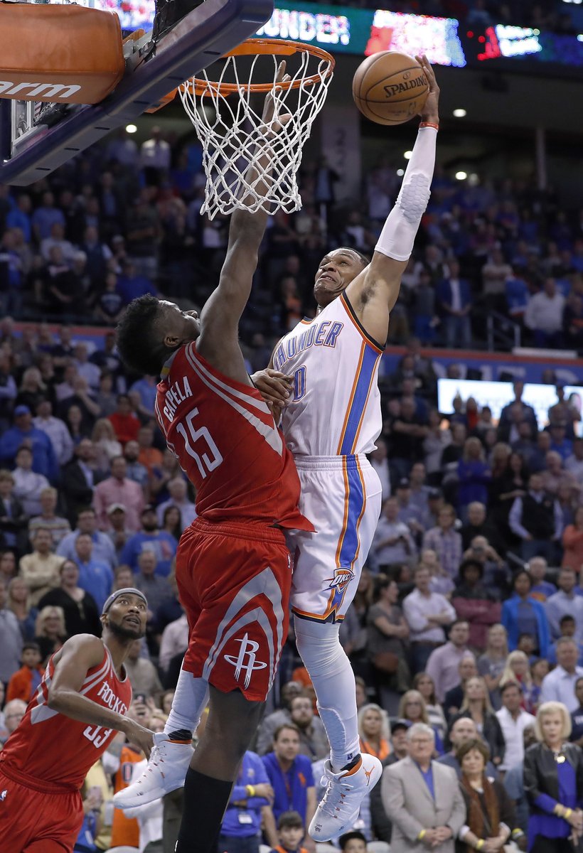 Westbrook dunks on Capela Blank Meme Template