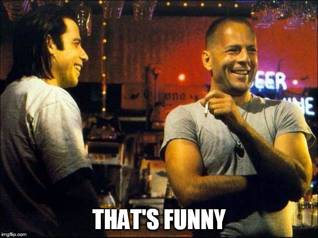 laughing | THAT'S FUNNY | image tagged in laughing | made w/ Imgflip meme maker