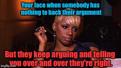 Let's "Make America FACT-based Again!" | Your face when somebody has nothing to back their argument; But they keep arguing and telling you over and over they're right. | image tagged in eye roll,memes | made w/ Imgflip meme maker