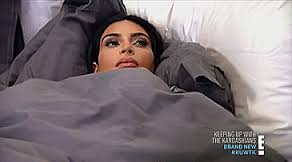 Kim Kardashian in Bed Blank Meme Template
