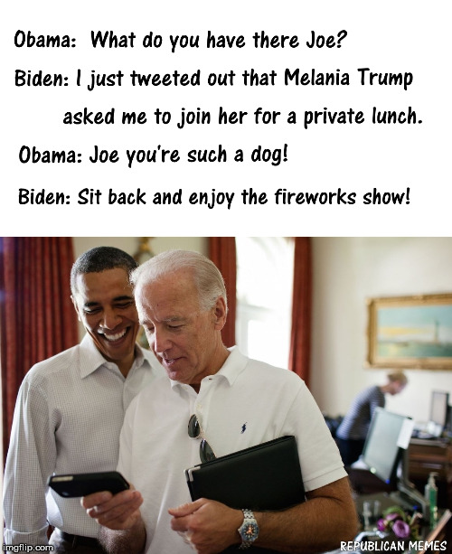 Biden and Melania Lunch | image tagged in donald trump,joe biden,melania trump | made w/ Imgflip meme maker